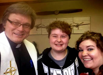 Rev. Bob with Brandy & Sierra