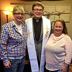 Rev. Bob with Kayla & Christy