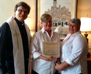 Rev. Bob with Gena & Charlene